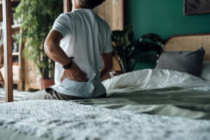 Man Suffering with lower back pain